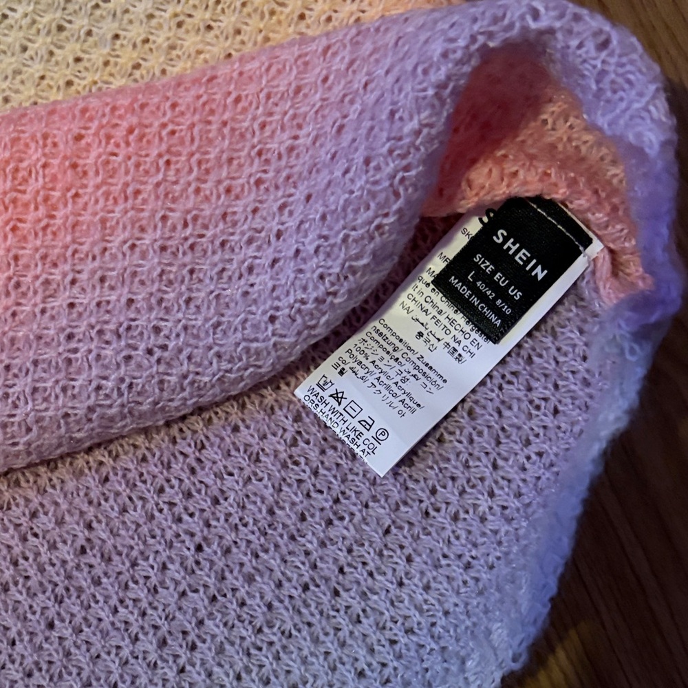 Rainbow Knit Coverup Dress - Picture 6 of 7